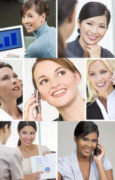 Montage of Successful Business Women