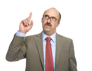 The businessman in spectacles