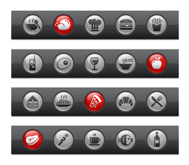 Food - Set 1 of 2 -- Button Bar Series