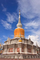 Fototapeta premium The pagoda at Mahasarakham province of Thailand