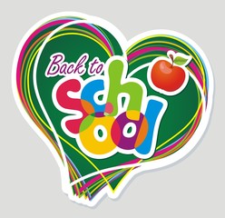 Back to school. Vector illustration.