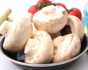Weiße Champignons