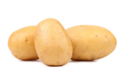 New potato isolated on white background