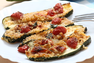 Zucchine grigliate con pomodorini