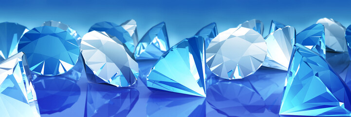 blue diamonds panoramic