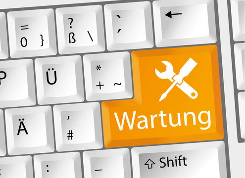 Wartung - Pflege - Tastatur deutsch