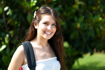 Portrait of a beautiful smiling student