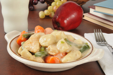 Chicken and dumplings after shool