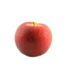 Red apple with drop