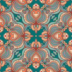 green and orange pattern