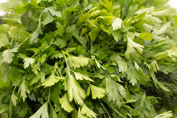 Parsley as a backdrop. macro