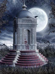 Upiorna fontanna z krwią © Obsidian Fantasy