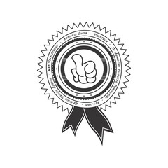 thumbs up label