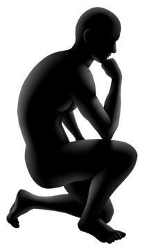 Thinker Silhouette Concept