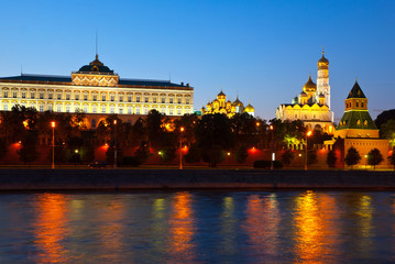  Moscow Kremlin in summer night