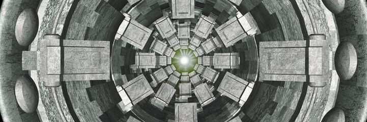 old tunnel panoramic