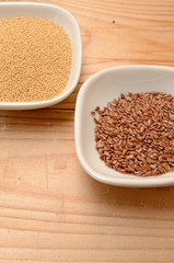 Amaranth und Leinsamen