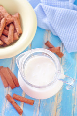 chocolate dry breakfast and milk