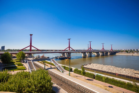 Rakoczi Bridge Pillars From Budapest, Hungary