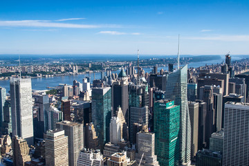 aereal view of new york city