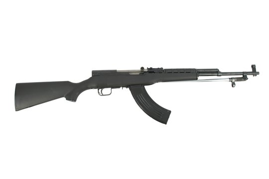 Assault Rifle Isolated On White