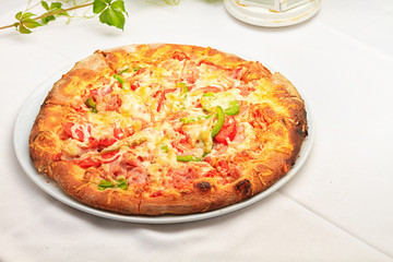 Pizza with Mozzarella Cheese, Fresh Tomato
