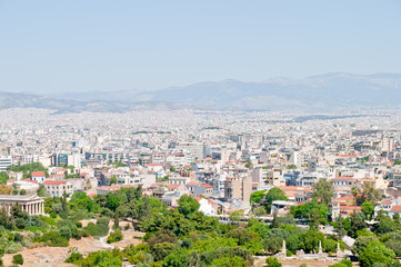Fototapeta premium View of Athens from the observation deck