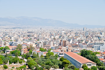 Obraz premium View of Athens from the observation deck