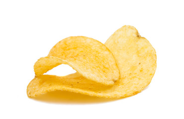 potato chips isolated