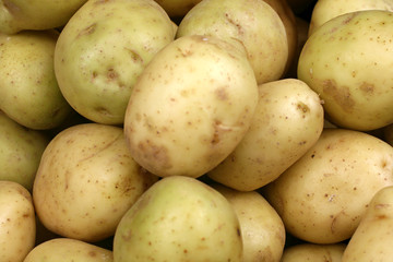 Yellow Potatoes Close Up