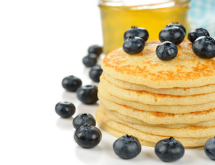 Pancakes with blueberries