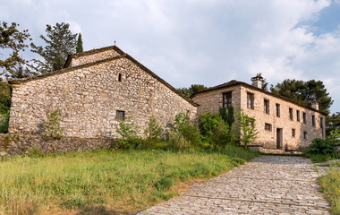 Fototapeta premium Ag. Nikolaos Philanthropinon abbey, Nissaki, Ioannina, Greece