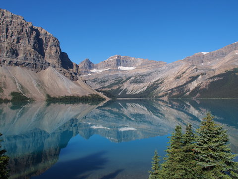 Bow Lake at Jasper National Park