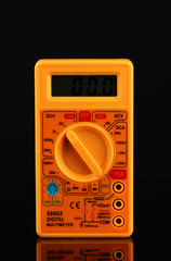 Fototapeta premium Multimeter on black background