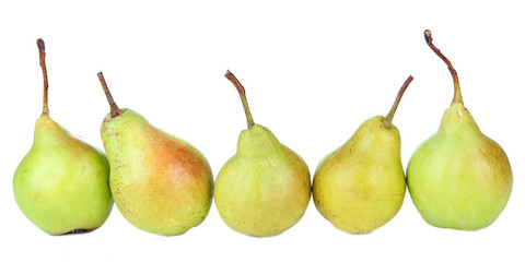 Pears isolated on white