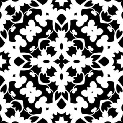 Abstract monochrome seamless pattern
