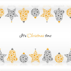 It's Christmas time vector illustration