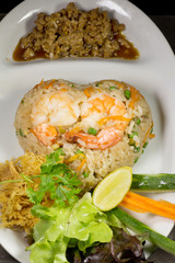 Fried rice with Chili shrimps
