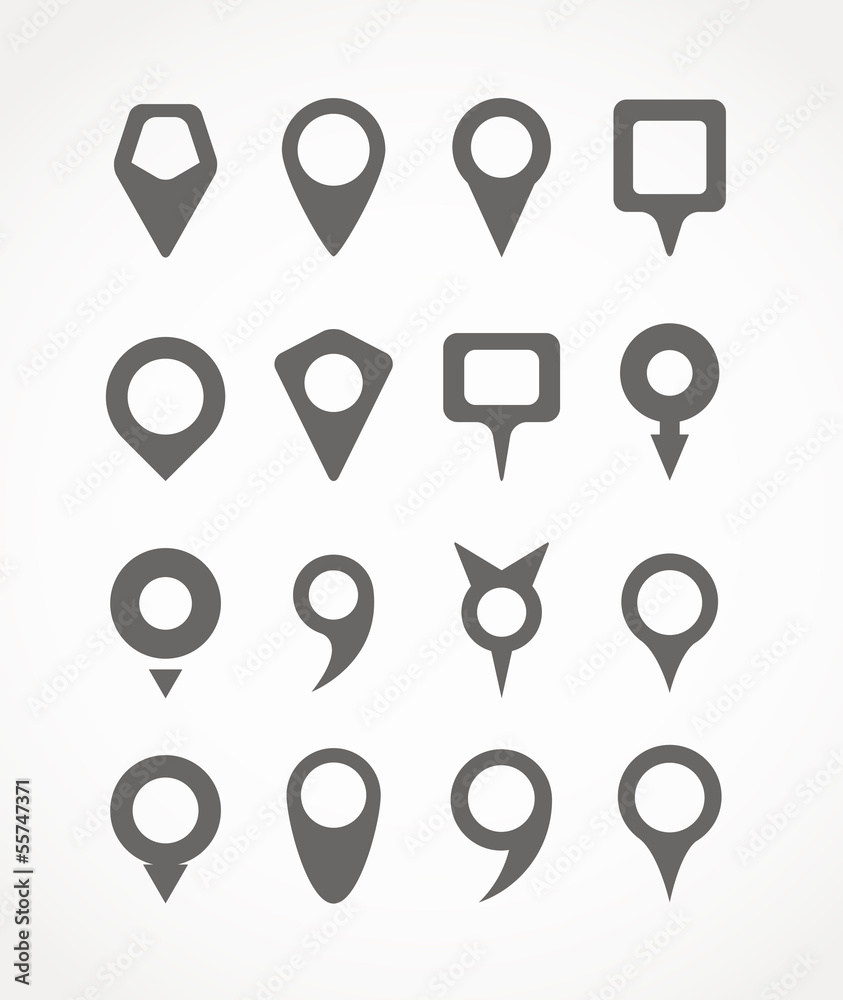 Poster navigation pins collection