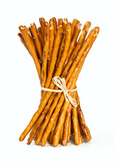 salty sticks isolated on white
