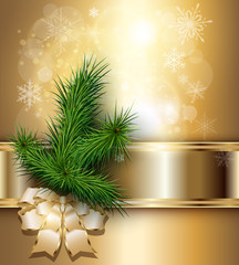 Christmas background elegant gold.