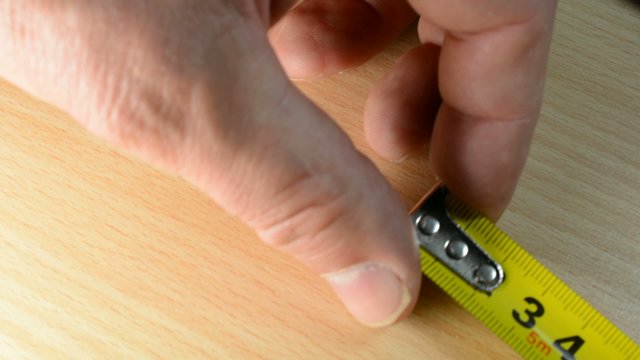 Verwendung eines Ma&szlig;bandes