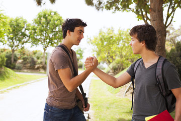 Student handshake