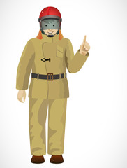 Obraz premium Firefighter