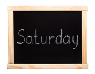 Obraz premium Days of the week: saturday