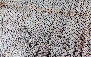 white diamond pattern metal sheet