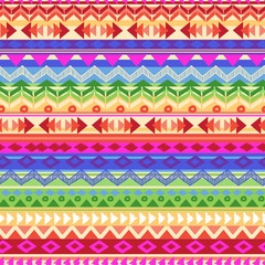 multicolored aztect stripe ~ seamless background