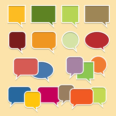 Colorful Talk Bubble Banners