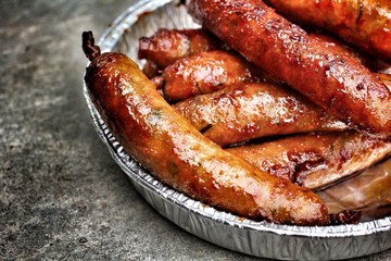 BBQ sausages