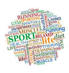 Sports tag cloud